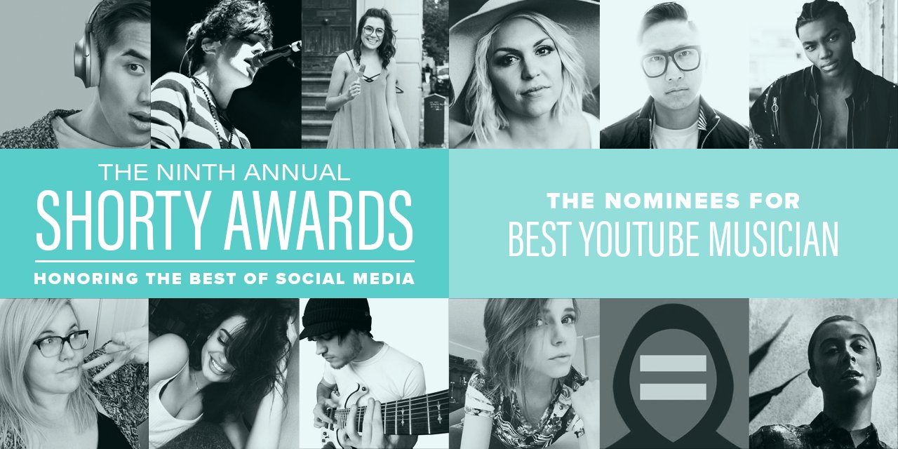 Shorty Awards on Twitter "The nominees for 🎶 Best YouTube Musician 🎶