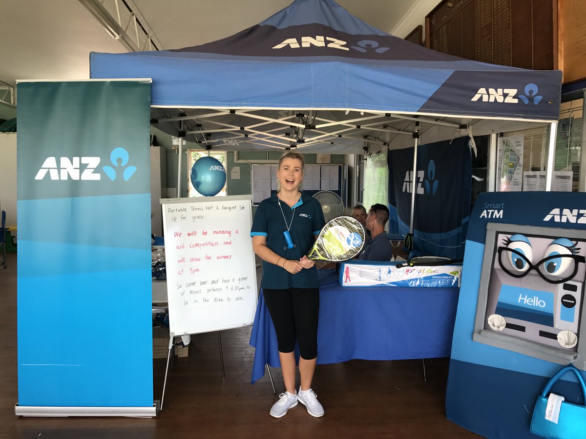 goldsmith_rhea's tweet photo. Day 4 of the #anztennisopen ! We have lots of fun activities going on at the ANZ marquee! https://t.co/1NyOvCWu0Y