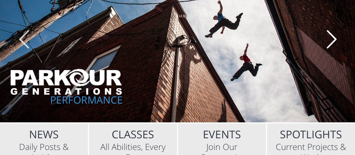 Aaaand we're live! Check out the very latest incarnation of our award-winning website now! parkourgenerations.com #parkour #freerunning