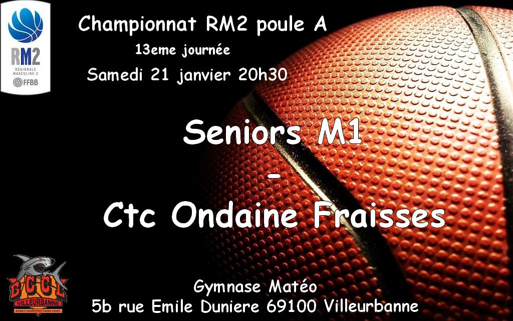 BCCL69's tweet photo. RDV samedi 21 janvier 20h30 gymnase Matéo de @villeurbanne pour le match #RM2A entre les Seniors M1 et CTC Ondaine Fraisses @Basketlyonnais https://t.co/YGtBOihLFP