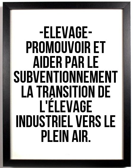 EelvAnimaux's tweet photo. Proposition de la commission condition animale @EELV au programme Présidentiel de @yjadot #CAuProgramme #AvecJadot https://t.co/LhYmUUzHww