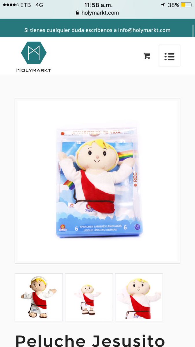ElMakiaDice's tweet photo. Los entregados al señor como yo compramos peluches de jesusito en #HolyMarkt https://t.co/HpAeXr4taX