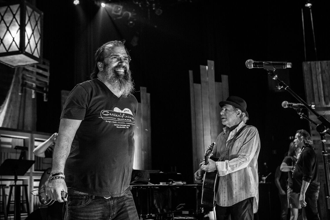 Happy Birthday Steve Earle! 🎂 🎉
Pictured here during Americana Awards Rehearsals <a href="/TheRyman/">Ryman Auditorium</a>, this past September. 
Photo: David McClister