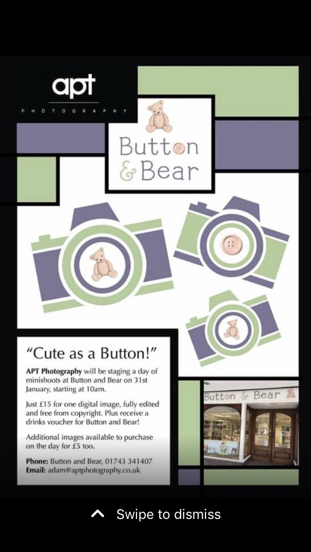 aptphoto's tweet photo. @buttonbearbooks what a response!! Brilliant https://t.co/pvhQ8NJVgG