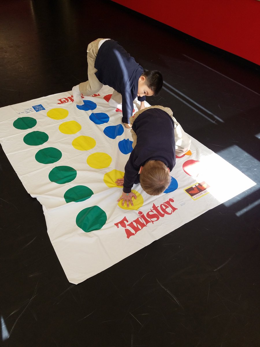 JohnsonKadija's tweet photo. Kindergarten creative movement students are very limber during a game of twister. #walearns #waprimary https://t.co/MegpuqCiNQ