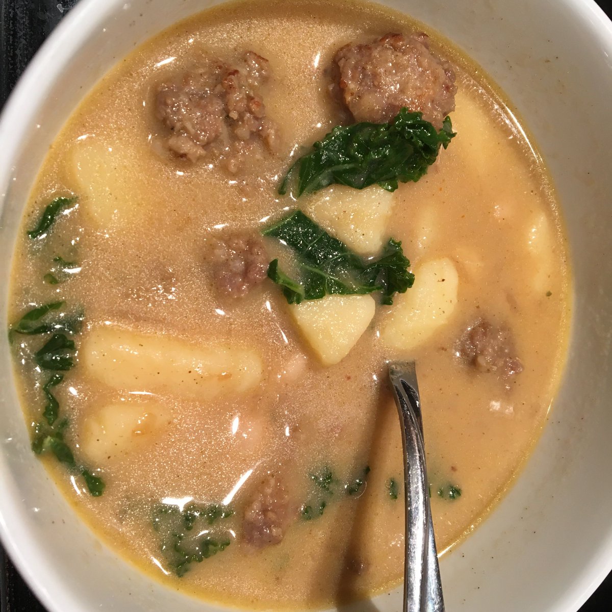 AMothersPace3's tweet photo. Zuppa Toscana Soup ~ So good that I'm sad I finished the leftovers today! https://t.co/MgeAqtq3EH #realfood #iwildtree https://t.co/MOe0ewihTv