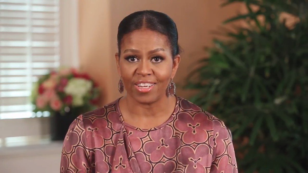 One last message from Mrs. Obama as @FLOTUS: "Make the choice that gives you choices. Choose college." #BetterMakeRoom @facinghistory https://t.co/GYCVV7yXFw