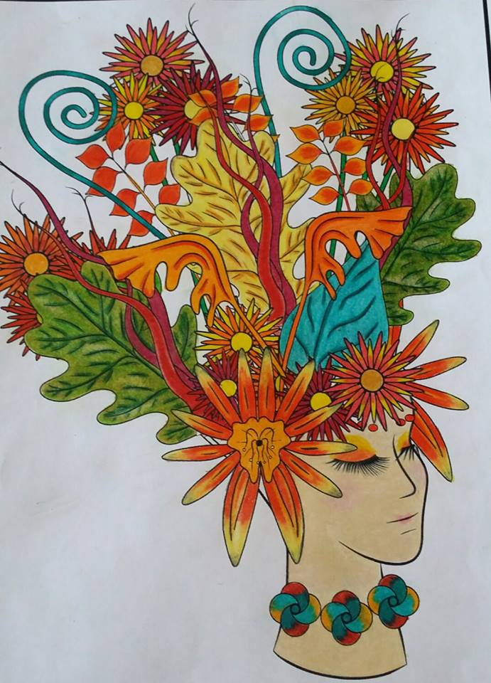 AbsurdColoring's tweet image. Colored by Anisa Claire. Faerie Trimmings: amzn.to/2hxo7av #ColoringBook #AdultColoringBook