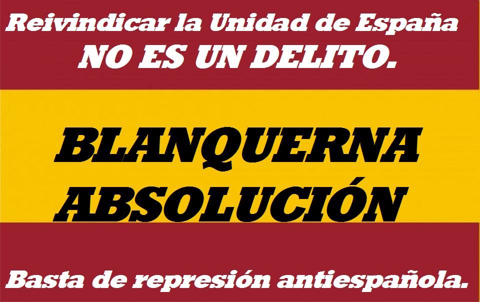 MasRazonqUnSant's tweet image. La sentencia no es sólo contra los 14 patriotas de #Blanquerna , sino contra todo el patriotismo
Y TODO el patriotismo debe responder UNIDO