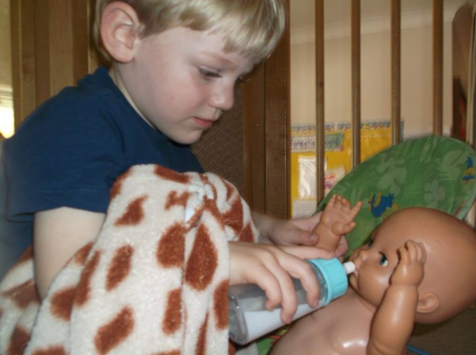 Baby dolls are great toys for teaching children about themselves and the world around them #childcare #poole