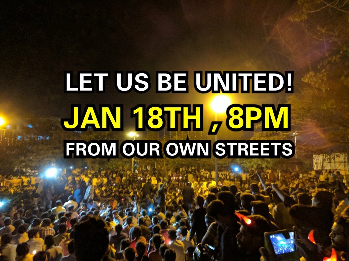 STR_360's tweet photo. Protest from your own streets &amp; Start Preparing Right from Morning(Jan 18) Itself !! RT ✔

#Jan18th8pmForTamilsUnity @iam_str https://t.co/AMQY2yruEk
