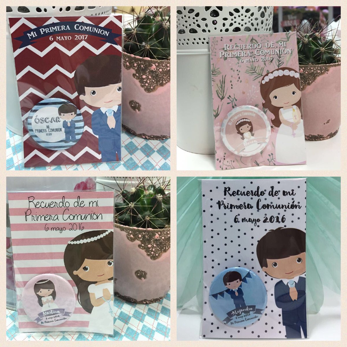 Dulcecia_Com's tweet photo. Seguimos con #novedades para las #PrimerasComuniones de este año. Los recordatorios con chapa personalizada son lo MÁS!!!!!👆🏼🙏🏼😇 https://t.co/g0g0NGUlft