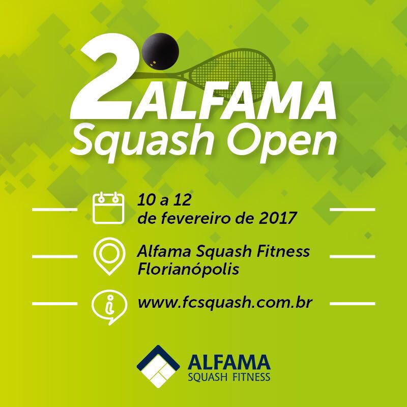 2° Alfama Squash Open 2017
10 a 12 de fevereiro

Inscrições online

tournamentsoftware.com/sport/tourname…