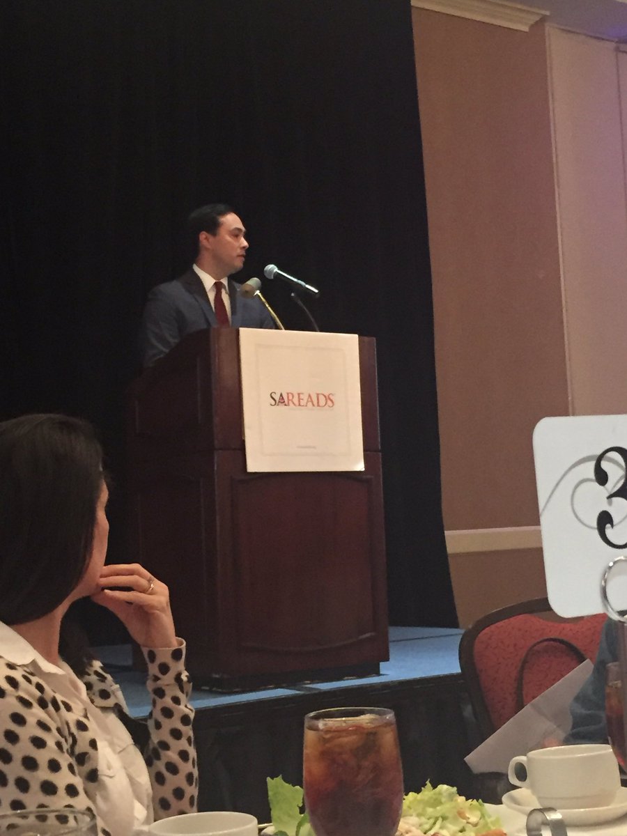 TexasTeacherCW's tweet photo. So inspiring to hear Congressman @JoaquinCastrotx speak at @SAReads luncheon about the need for strong reading education in San Antonio https://t.co/uYizjjAj9v