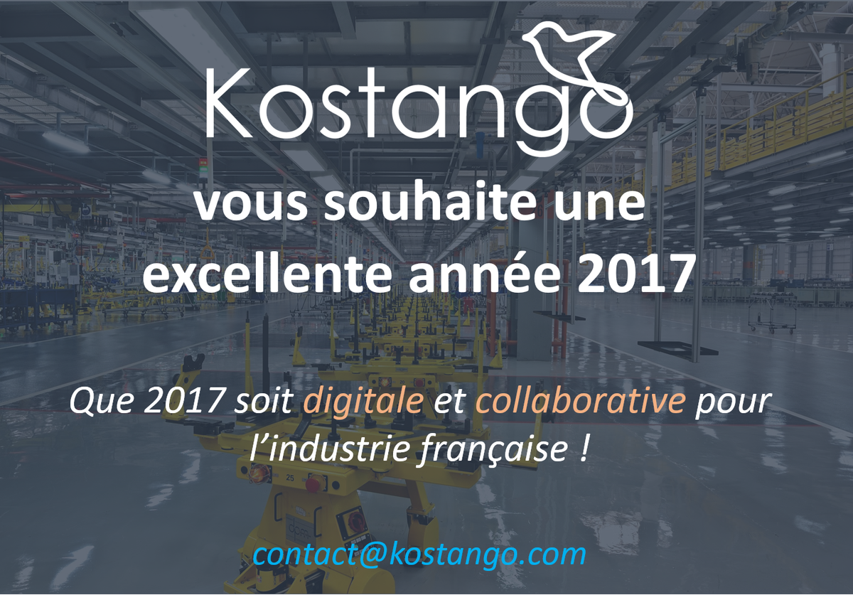 Bonne année 2017! Qu'elle soit digitale et collaborative! #industriedufutur #digital #TransfoNum #industrie40 #lean