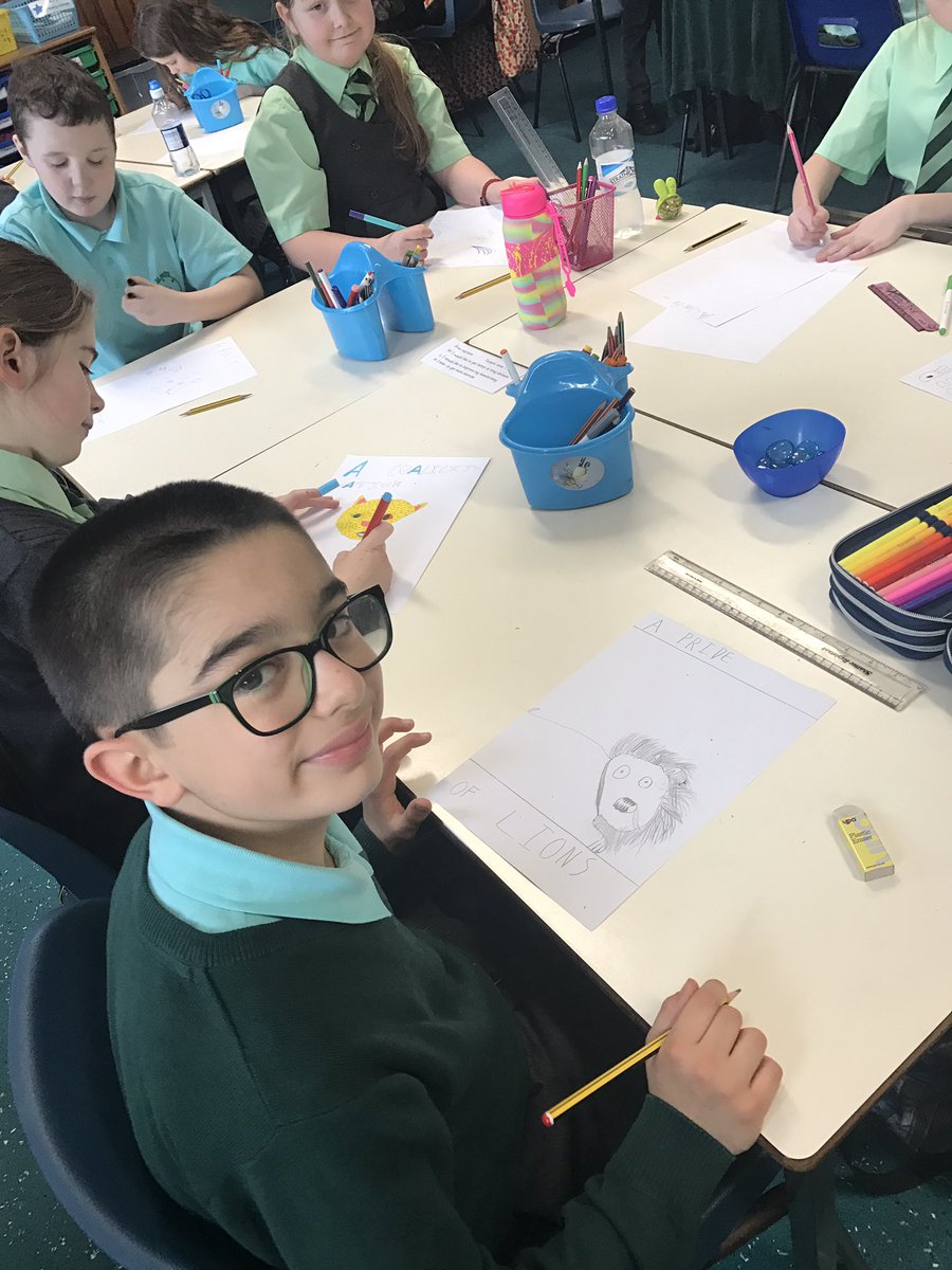StMarysPS14's tweet photo. Creating posters and flashcards to help us memorise collective nouns πβοΈπ¨
#toolsforreading #toolsforwriting
#literacy https://t.co/nKLjXmsTZ4
