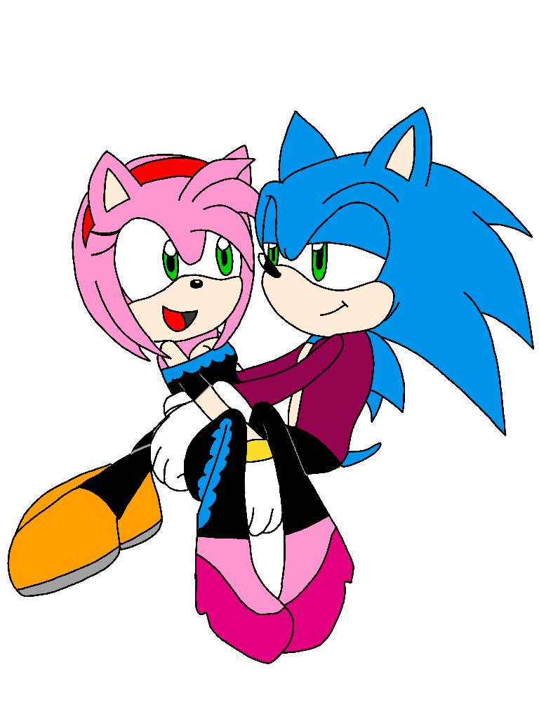 ❄️Kuu Kuu❄️ on X: Mwaahh #SonAmy #sonicfanart