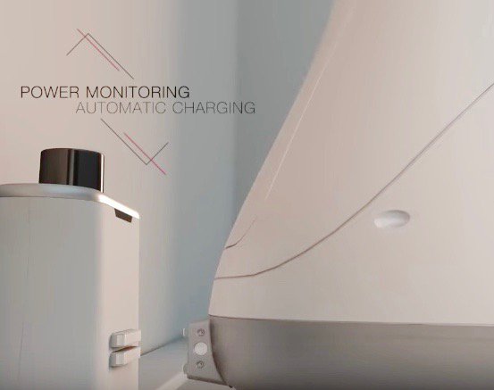 Sanbot_Robot's tweet photo. Worried about Sanbot's battery life? No need. #Sanbot will return to her charging pile on her own when her battery is low. #AutoRecharge https://t.co/zIvh3DncWE