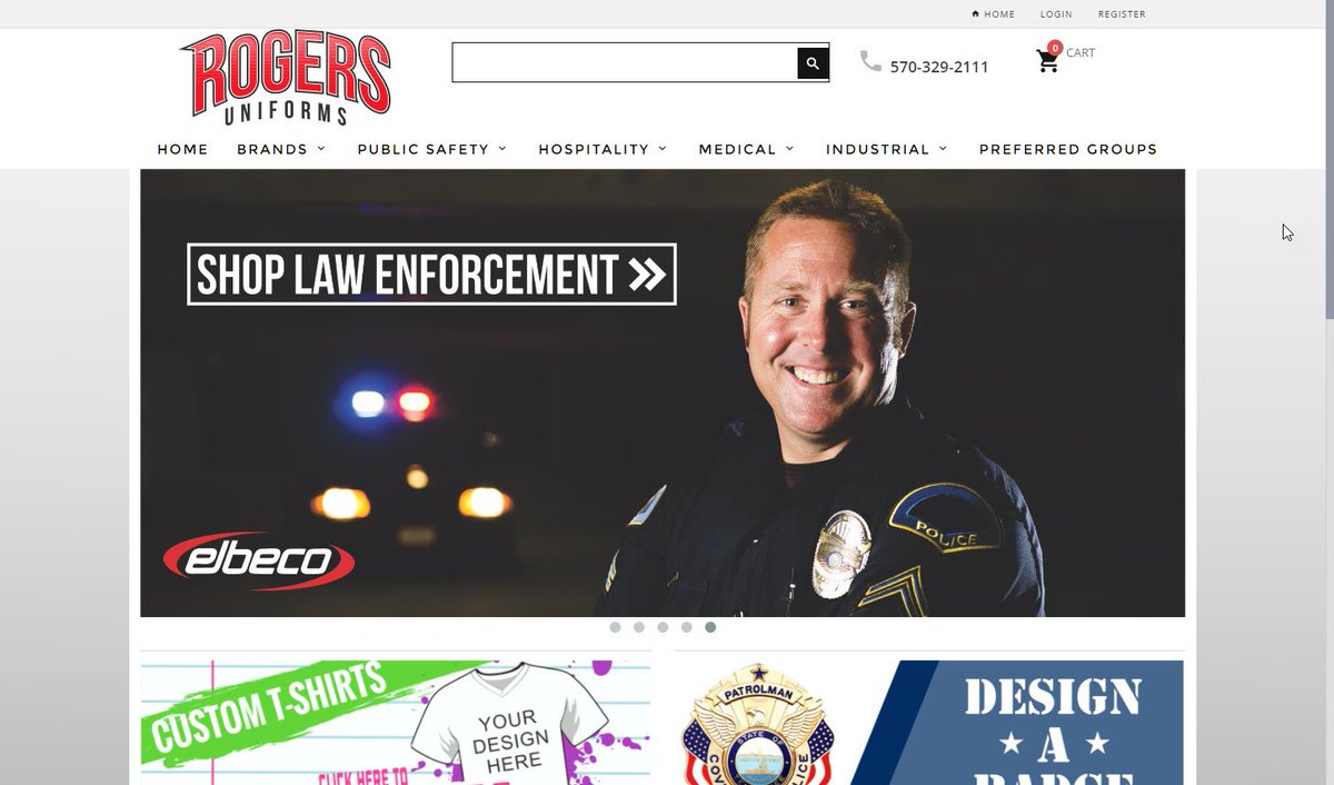 sellerscommerce's tweet photo. Clean site! Everything from #5.11 #Tactical & #Elbeco to #Barco & #Urbane. Rogers Uniforms, Williamsport, PA https://t.co/RO5wfs1Lxu https://t.co/qdlbIHEbLB