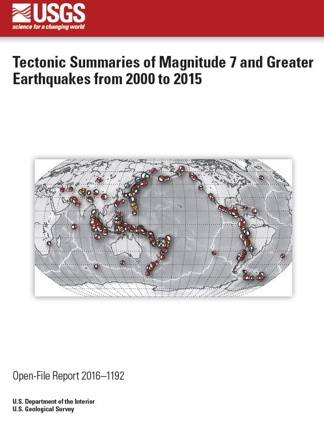 USGS's tweet photo. [PUB] Tectonic summaries of magnitude 7 and greater earthquakes from 2000 to 2015 #hazards https://t.co/RwQ73vb7vo https://t.co/r8Gq7BXva5