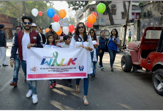 LoveAbhigya's tweet photo. @iamrajchoco @subhashreesotwe some more moments from the colourwalk @RajFansClub #wecancancercannot 🙏 https://t.co/Y4axNglDOf