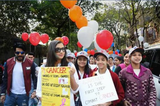 LoveAbhigya's tweet photo. @iamrajchoco @subhashreesotwe some more moments from the colourwalk @RajFansClub #wecancancercannot 🙏 https://t.co/Y4axNglDOf