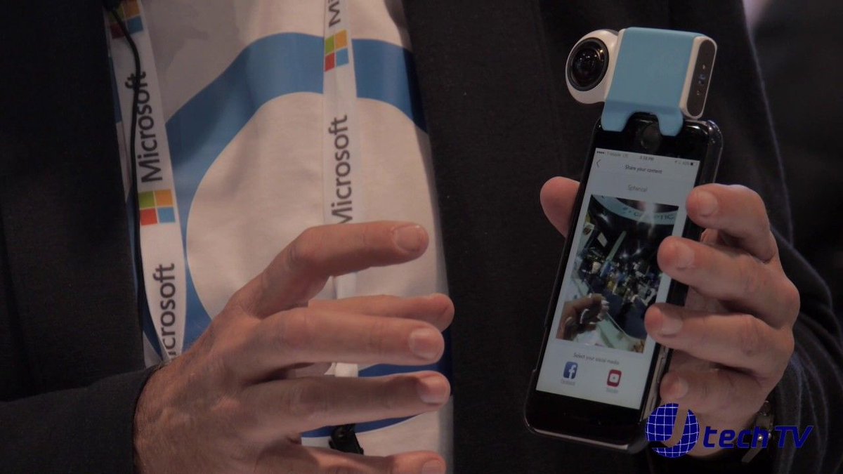 Giroptic's tweet photo. GiropticIO: the breakthrough 360 Degree Camera for your iPhone at #CES2017 #JTechTV https://t.co/mAuhoKbjhk via @YouTube https://t.co/F5SWdi7I3H