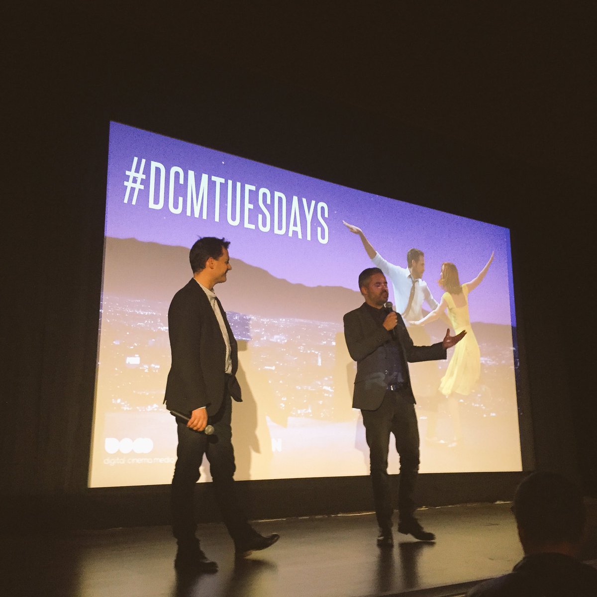 Hosting #DCMTuesdays tonight at Screen on the Green with the beautiful <a href="/LaLaLand/">La La Land</a>  

<a href="/DCM_cinema_news/">Digital Cinema Media</a>
