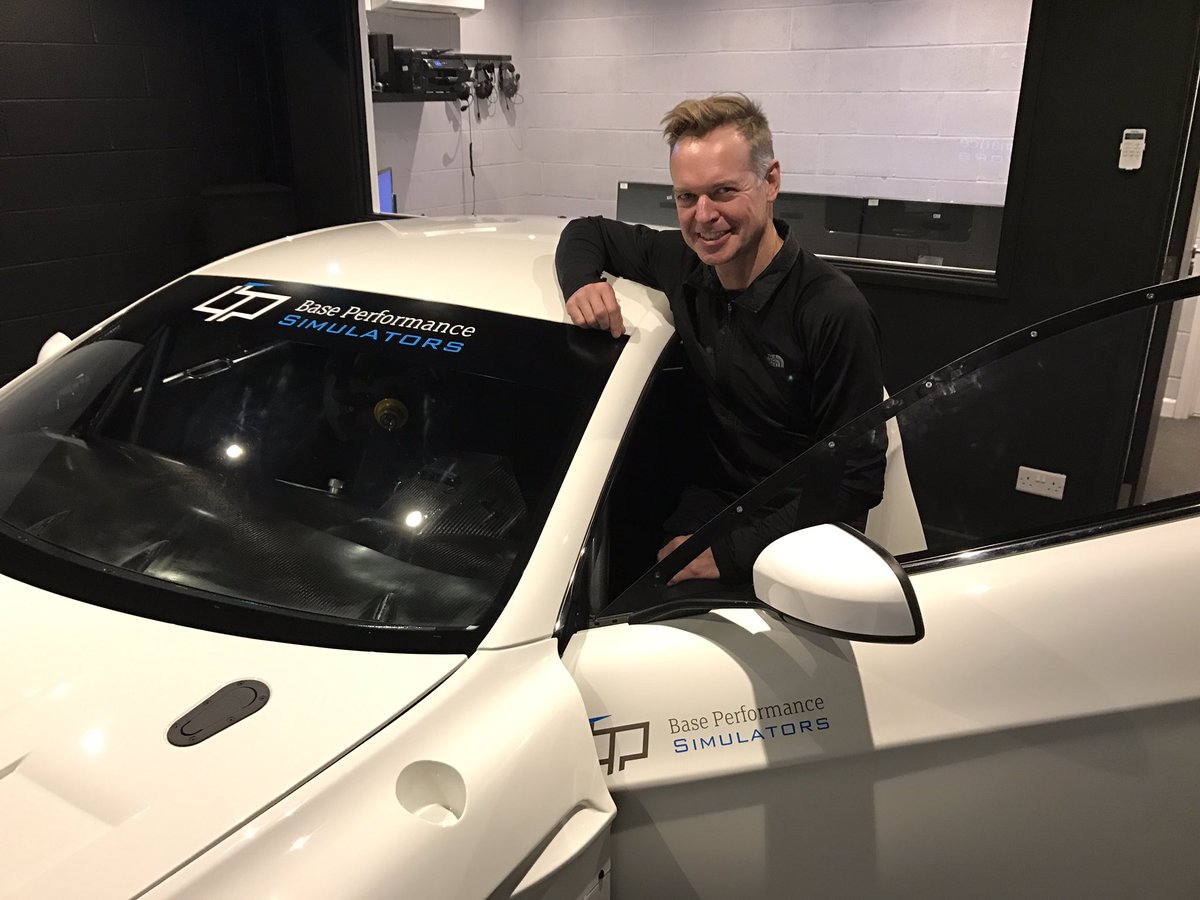 YJSRacing's tweet photo. Great day training in the @BaseSimulators with LMS winning Aston Martin driver @DarrenTurner007 #shavingseconds https://t.co/qdtg8yWrQd