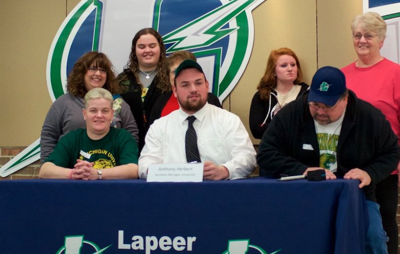 Lapeerschools's tweet photo. Rest up, T-Bone. You will be missed. Thoughts and prayers to the family of LHS graduate Anthony Herbert. https://t.co/GKIv6w2fF7