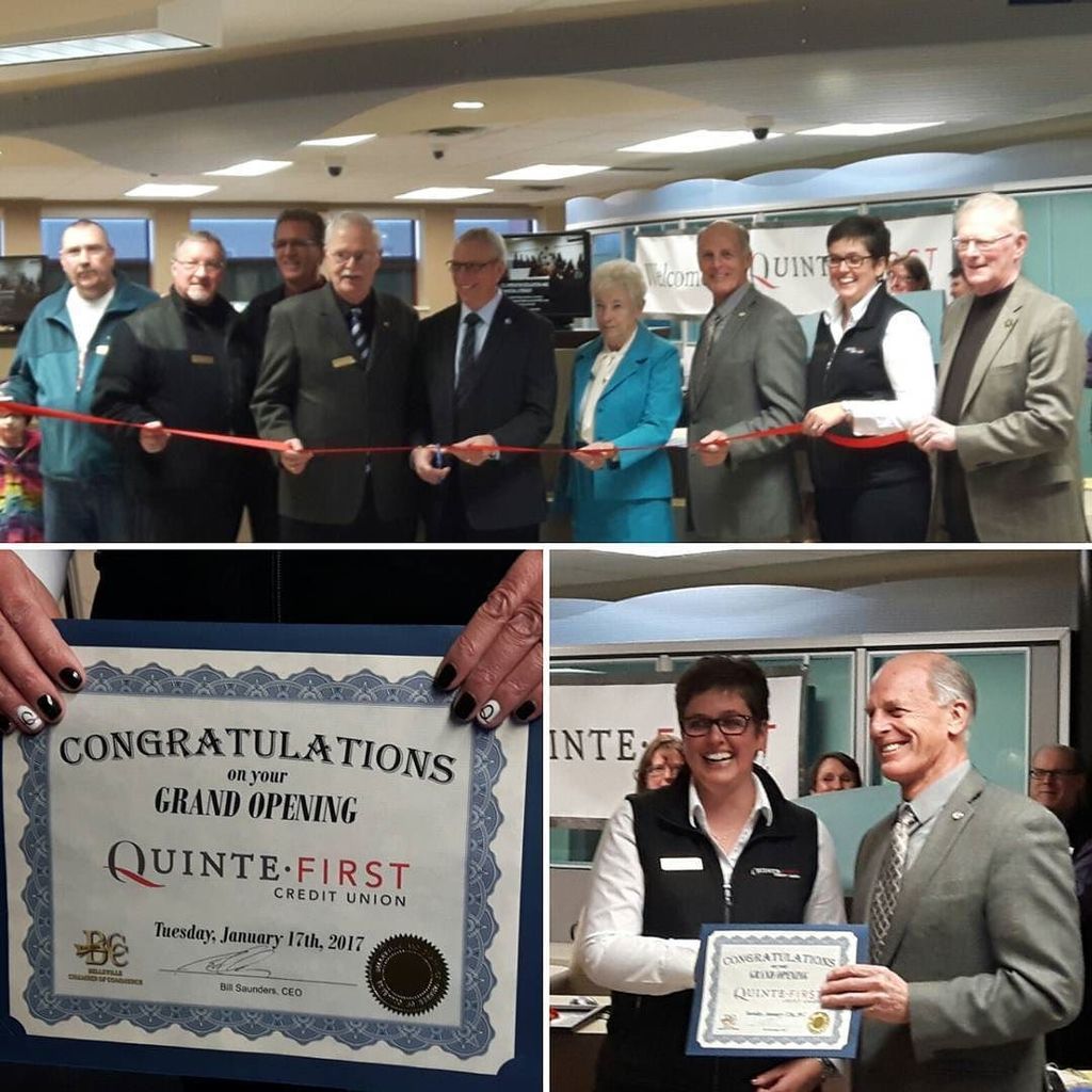 BCC1864's tweet photo. Congratulations Quinte First Credit Union on your Grand Opening today.  Your combined expe… https://t.co/OZ9ft8gnh2 https://t.co/3oOgfoKv8H