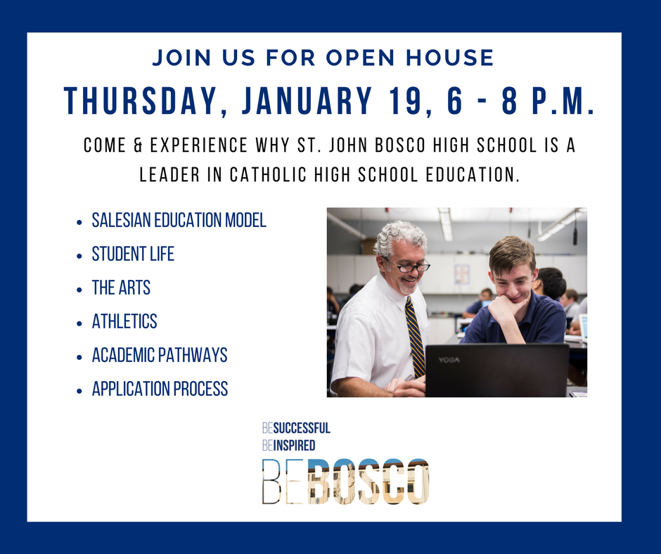 StJohnBoscoHS's tweet photo. The best way to find out if you could be a Brave is to come & see for yourself! Join us: Open House/#BraveForADay > https://t.co/eI7XjZt7GM https://t.co/JgnfhcTQ5G