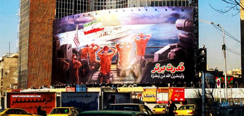   OBAMA’S TRUE LEGACY: IRAN COMMEMORATES ‘CAPTURED US SAILORS DAY’ WITH MASSIVE BILLBOARD DISPLAY -  C2ZajKZW8AADfoN