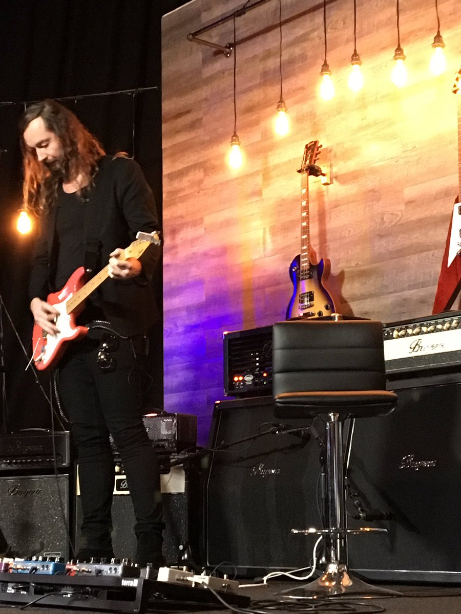 Behringer's tweet photo. Tore from @tcelectronic is demoing some awesome new pedals right now!๐ค๐ผ#synthathon https://t.co/r2GXpGTUM4