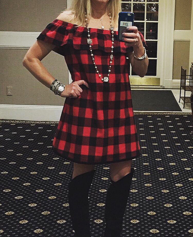 Tuesday night or date night, we've got your dress! Le Petite Jolie remycreations.com #prettylittledress #ootd #datenight #winterstyle