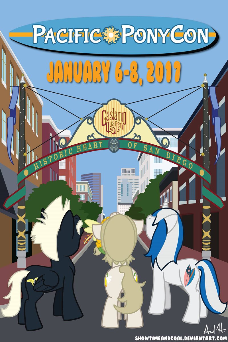 CaptShowtime's tweet photo. It was an honor to be the con merch artist for @Pacific_PonyCon

Thank you for having me! I'd love to work for you again! #pacificponycon https://t.co/ve19ntXjzg