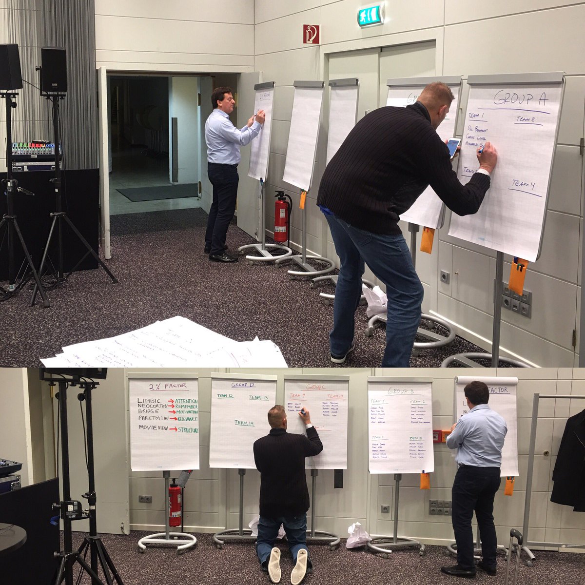 That moment when your flip charts aren't tall enough for your tallest employee! <a href="/johnmcoker44/">John Coker</a> #7FeetTall #7footOneInch2bExact #Berlin #saas