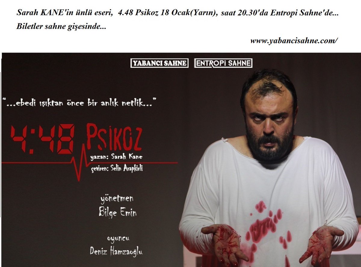 '' #448Psikoz 18 Ocak (Yarın), Saat 20.30'da Entropi Sahne'de.#YabancıSahne - #EntropiSahne'’