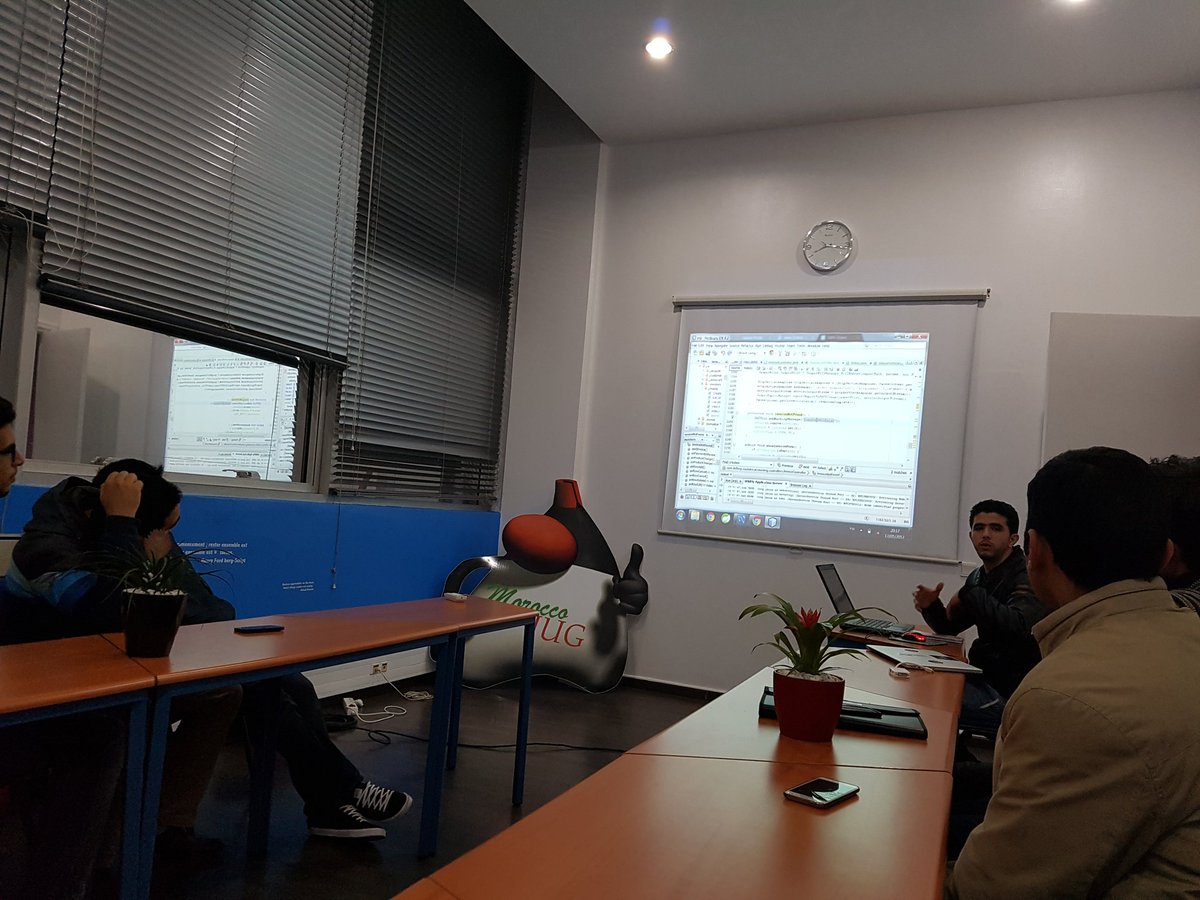 MoroccoJUG's tweet image. Second presentation of the day is about #DeftERP: the first #OpenSource Moroccan ERP built using #JAVAEE7