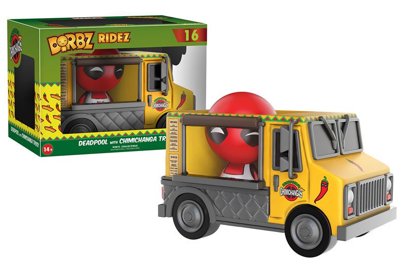 OriginalFunko's tweet photo. RT &amp; follow @OriginalFunko for the chance to win a Deadpool Chimichanga Truck Dorbz Ride! https://t.co/XN5lsZGm6p