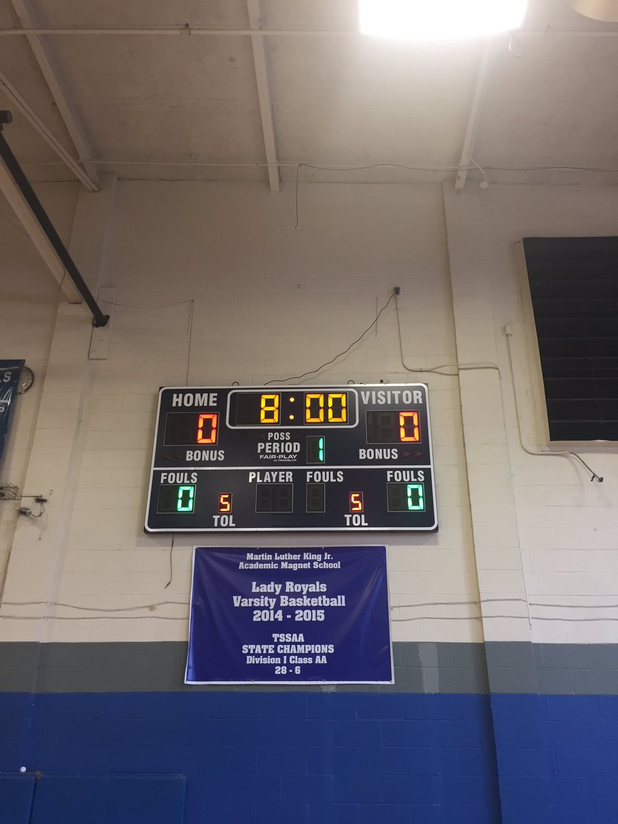 We officially have a new scoreboard in the gym.