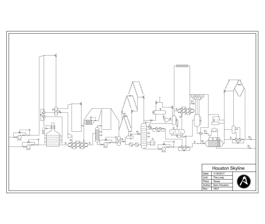 engineeringart7's tweet photo. #chemicalengineering #engineeringart #houston #houstonengineer #houstonskyline #htown #teamhouston https://t.co/QBE287Effr