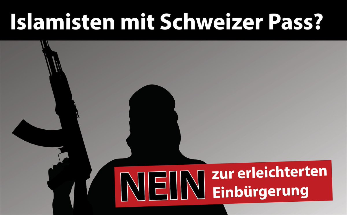Die Junge SVP Kanton Schwyz ergreift eine grossangelegte Nein-Kampagne gegen die erleichterte Einbürgerung. buff.ly/2k20Ejb