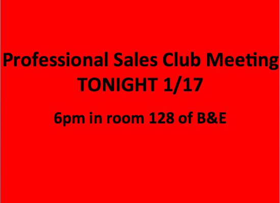Come to our first meeting of the semester TONIGHT and hear about all of the exciting events we have planned!! All are welcome!!