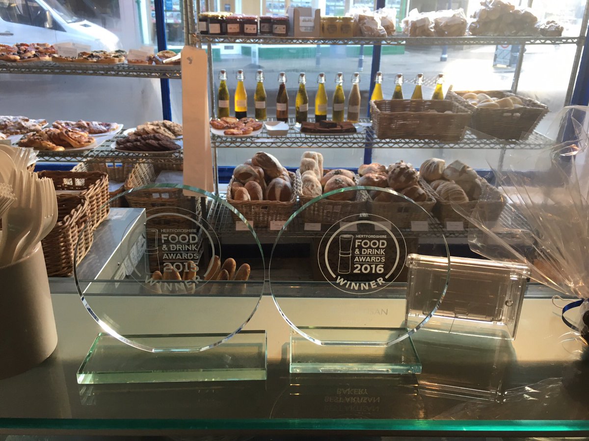 We have once again been nominated in the Herts Food and Drink Awards for Best Artisan Bakery! Vote for us here: hertsfoodanddrinkawards.co.uk/best-artisan-b…