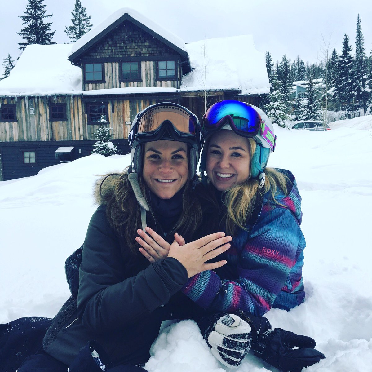 missing the cold weather and skiing with our sisters on this warm Tuesday ⛷⛷
