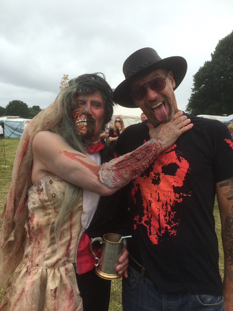 Over run by zombies lol or lives to near my radio station.