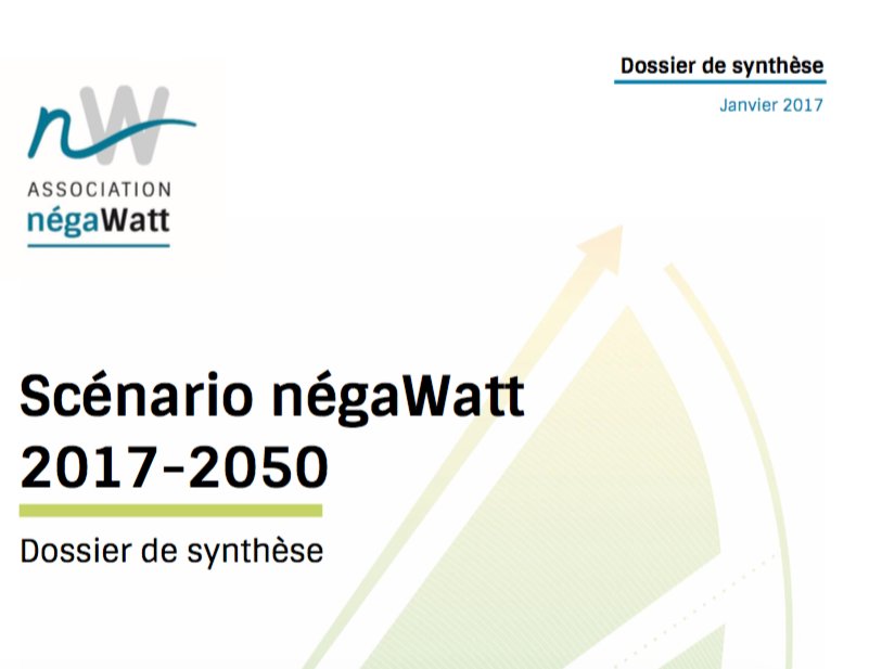 Le nouveau scénario négaWatt 2017-2050 est publié ! En route vers une France 100% sobre, efficace et renouvelables ! negawatt.org/Scenario-negaW…