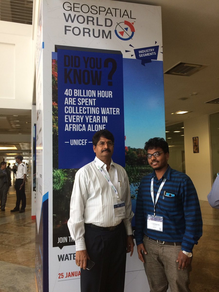 hmwssbmgrjhills's tweet image. Attending the conference at #geospatialworldforum at HICC along with CGM-Transmission:HMWSSB.