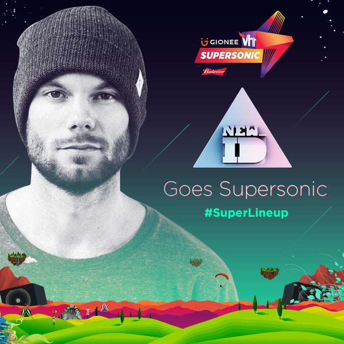 Vh1Supersonic's tweet image. A regular on Axwell’s label @Axtone Records, the prodigy @officialnewid is ready to #GoSupersonic! #SuperLineup